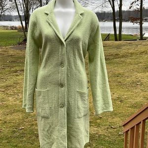 Tribeca Studio VTG long wool sweater jacket M